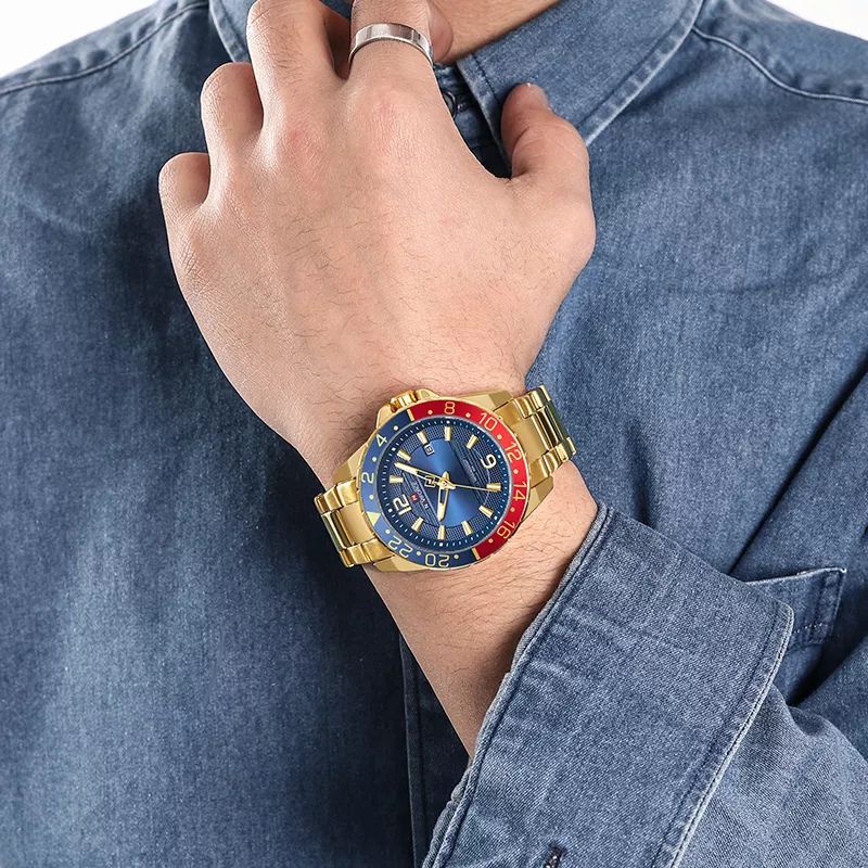 JAM TANGAN NAVIFORCE PRIA ORIGINAL CASUAL MEWAH NF-9192 GP 8