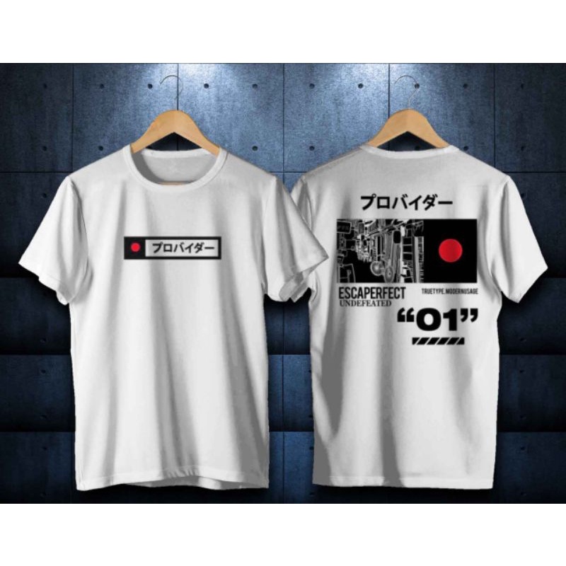 Baju Kaos Tulisan Jepang / Baju Kaos 01 / Baju Kaos Bendera Jepang / Baju Kaos Samurai / Baju Kaos K