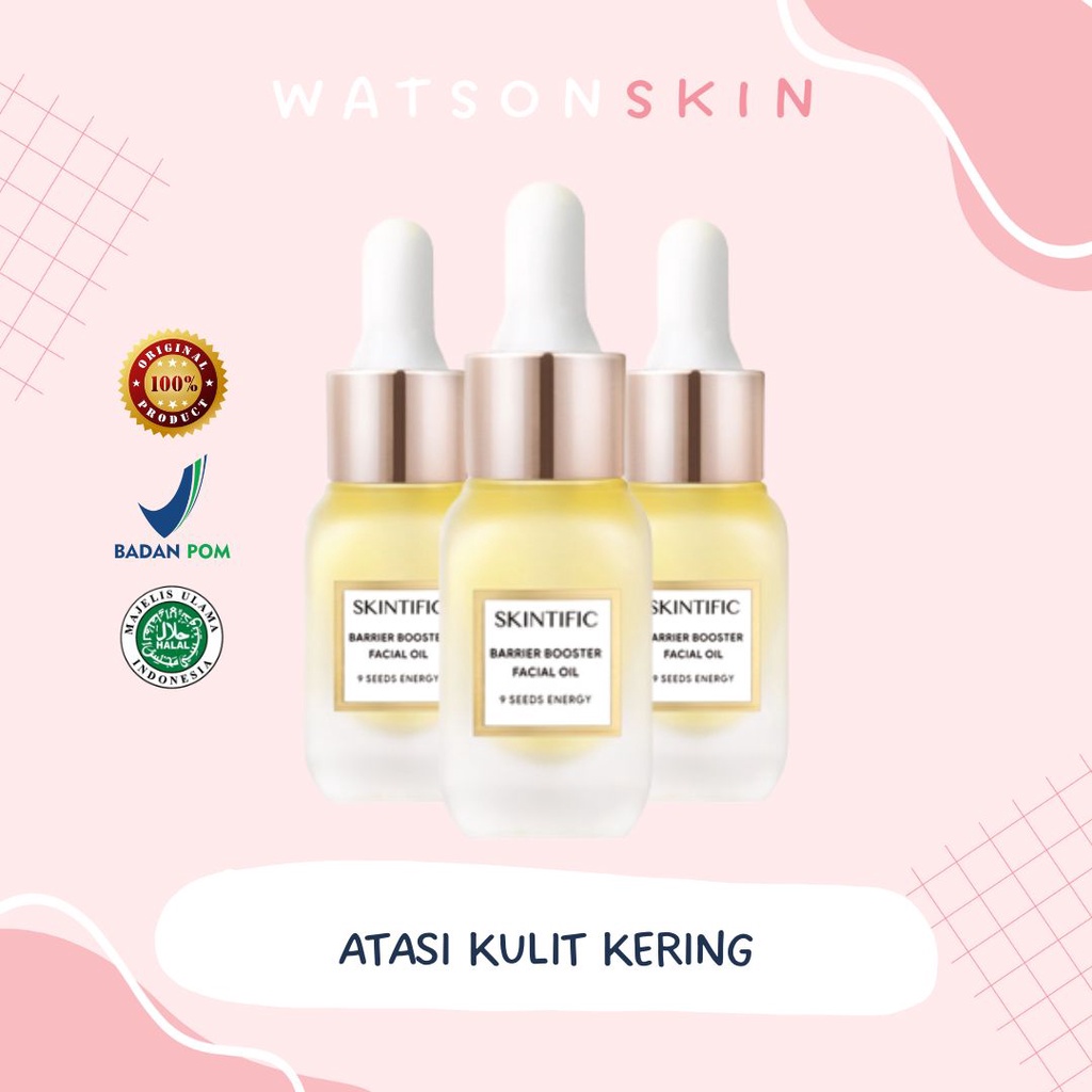 SKINTIFIC Barrier Booster Facial Oil 10ml 9 Seeds Energy Skincare Oil 10ml (100% ORIGINAL &amp; BPOM)