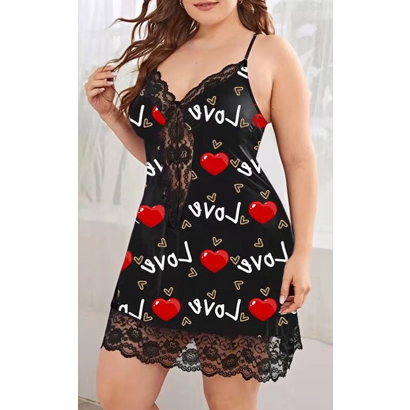 baju tidur sexy berkualitas / max ld 150cm / baju lingerie jumbo /  daster sexy bigsize - 5621