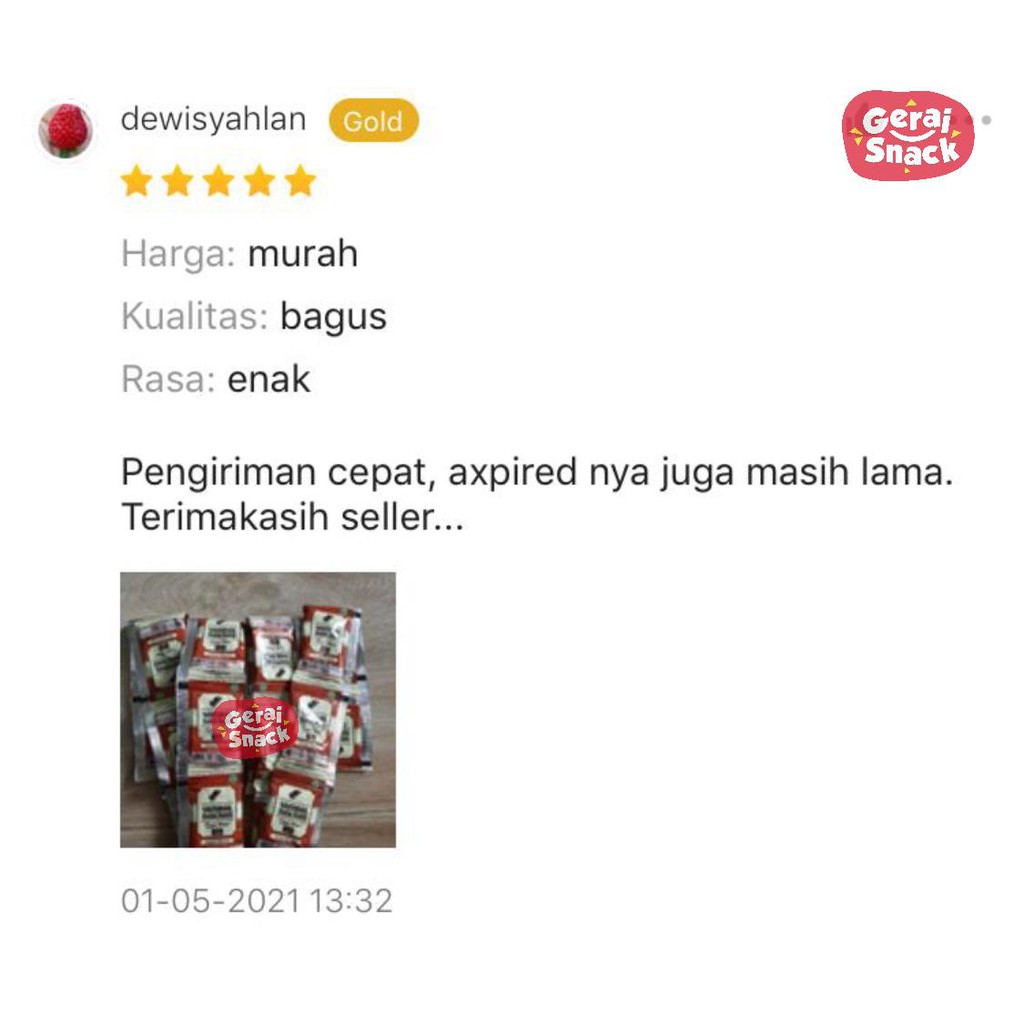 Sambal Bawang Naknan 1 Renceng Pedas Level 3 Isi 10 Sachet Praktis Ekonomis  (10 x 12g)