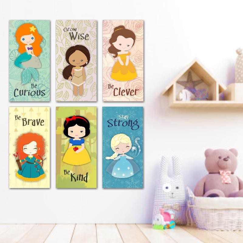 Hiasan Dinding Quote Motif Princess Nursery Wall Decor Pajangan Rumah Kamar Anak