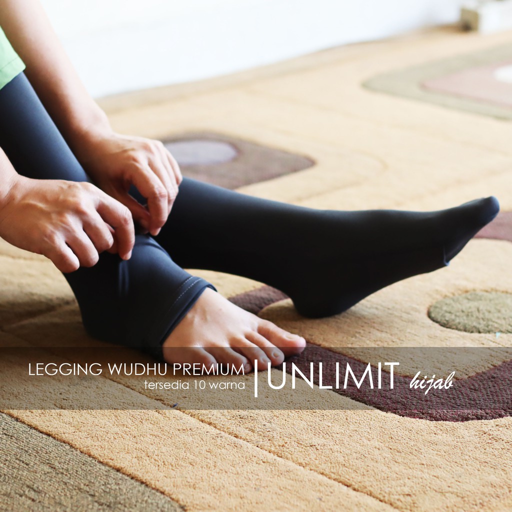Legging Wudhu Original Lejing Wudhu PREMIUM by UNLIMIT hijab | Leging Wudhu Muslimah Terbaik