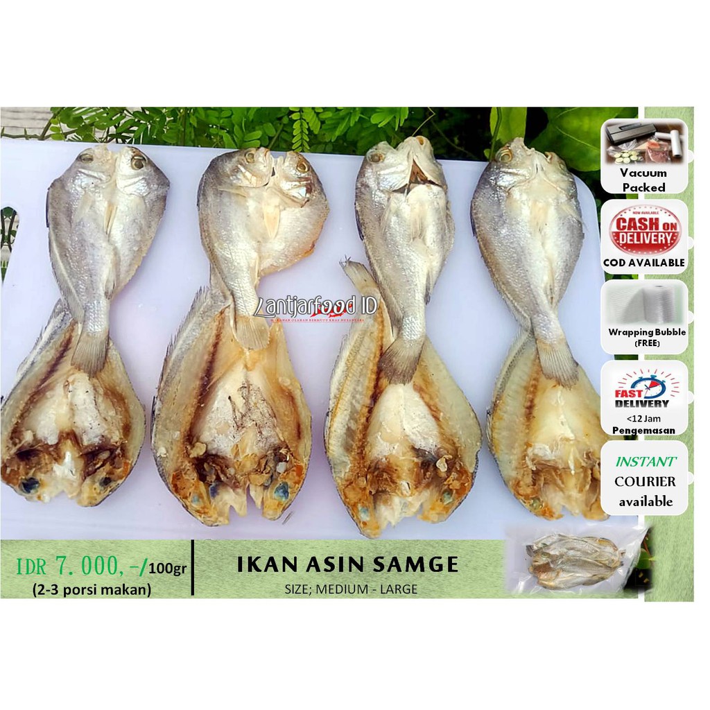 

IKAN ASIN SAMGE BELAH - MEDIUM LARGE SIZE -100gr