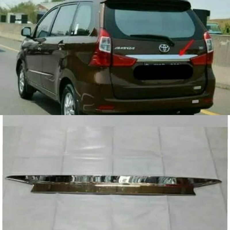 New List trunklid chrome TOYOTA GRAND NEW AVANZA 2015-2018
