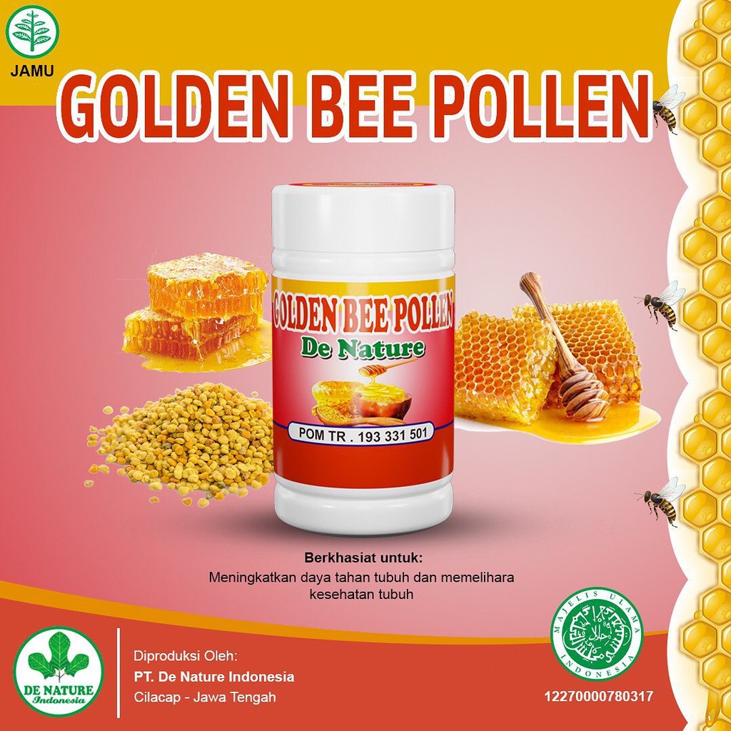 

OBAT MENINGKATKAN DAYA TAHAN TUBUH HERBAL GOLDEN BEE POLLEN DENATURE INDONESIA