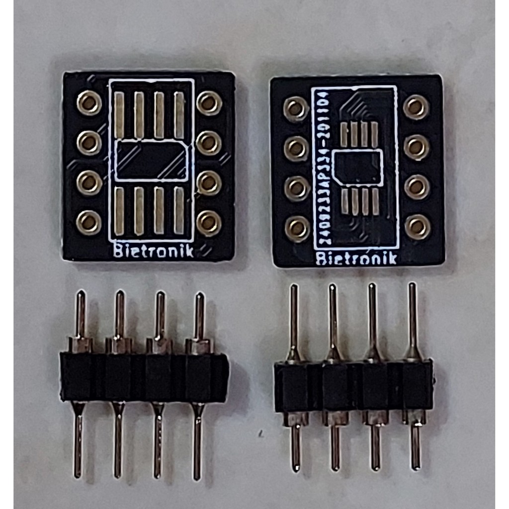 PCB Konverter Adapter SOIC8 MSOP8 ke DIP8 Gold Plate