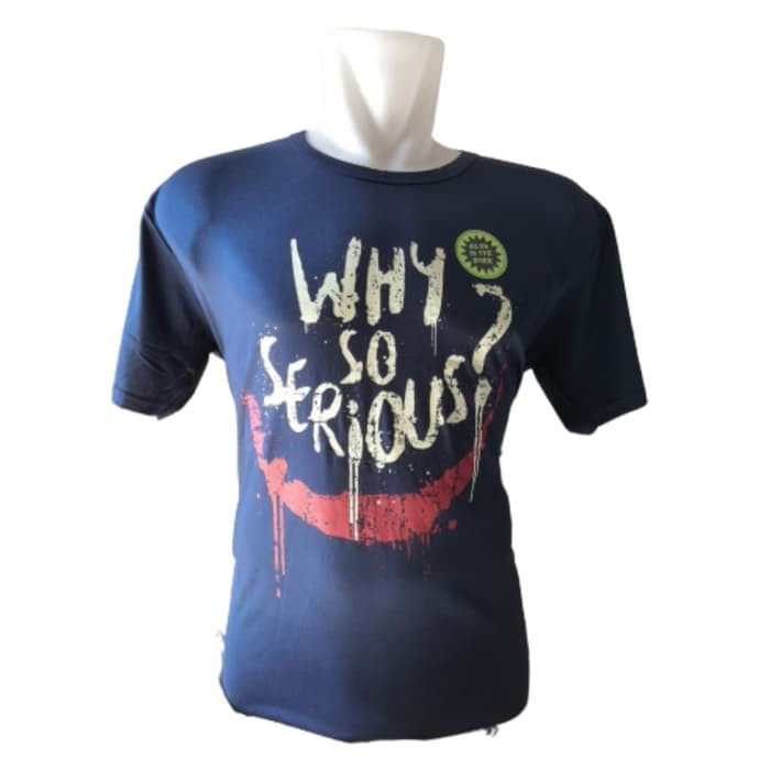 Kaos Big Size Joker Why Glow in the dark Baju Jumbo M-XXXL Pria