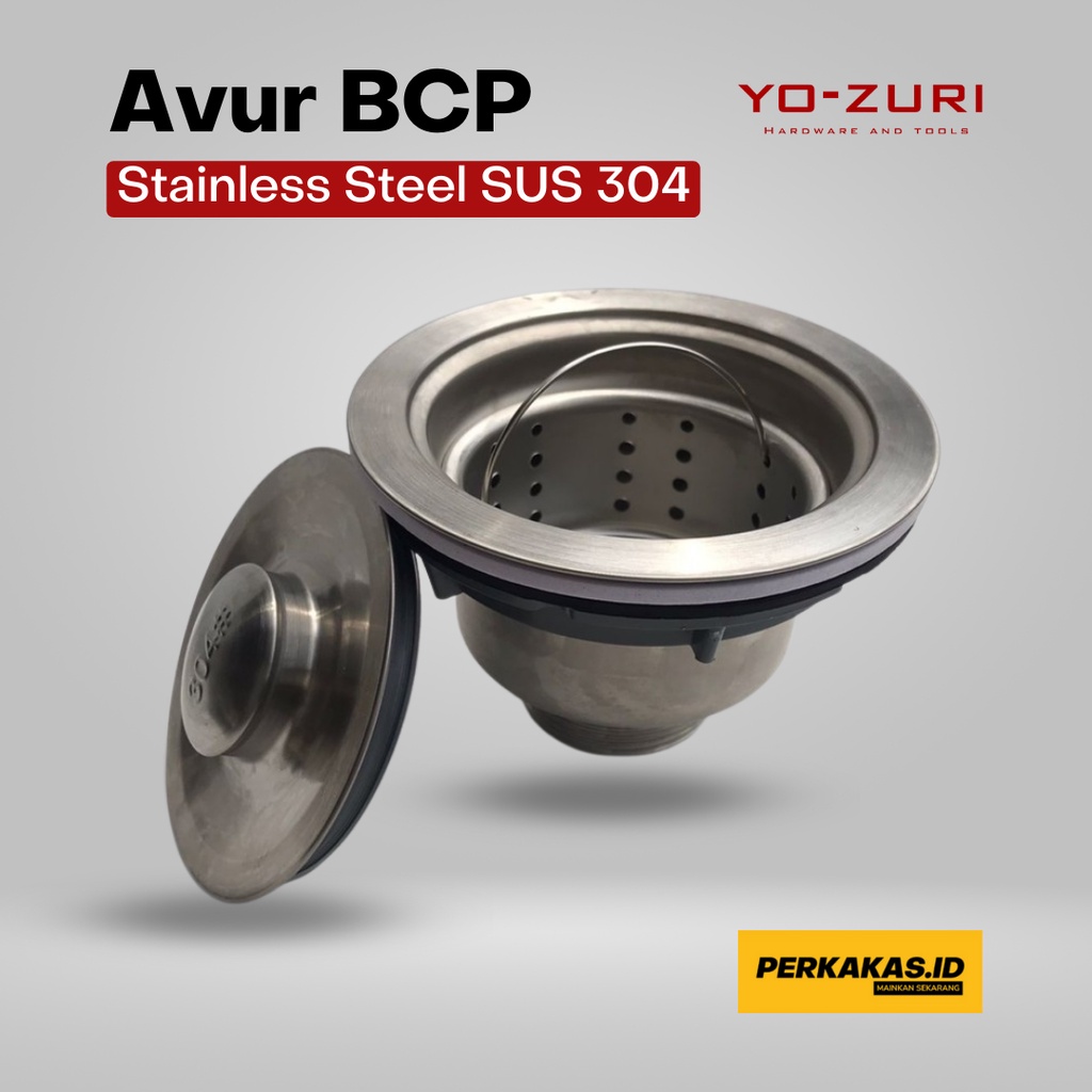 Avur Cuci Piring Full Stainless 304 Saringan Kitchen Sink