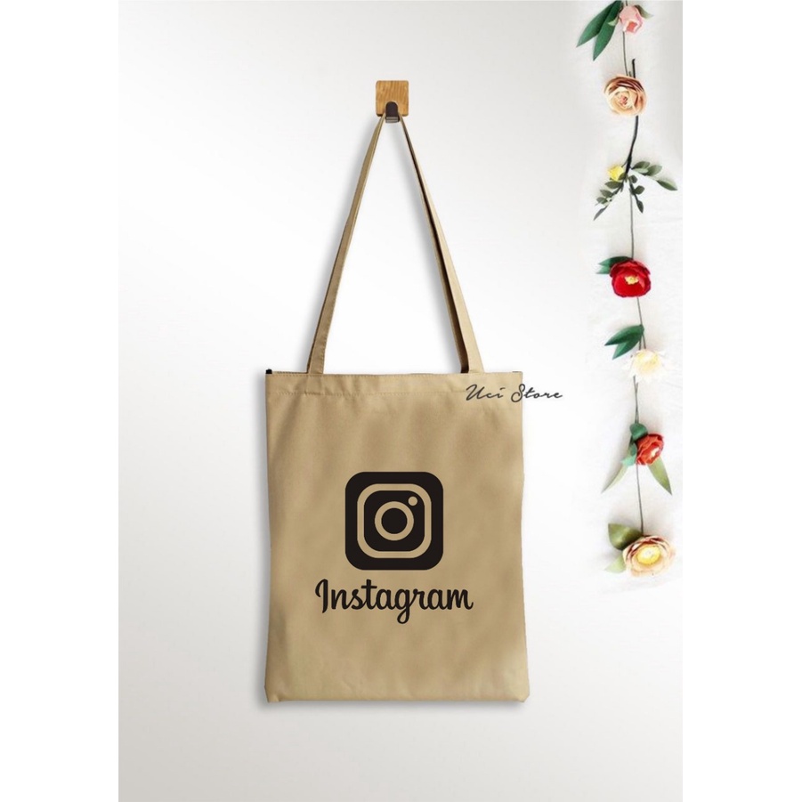 ( PAKAI RESLETING) Tote bag wanita instagram varian warna ( Toko Uci)