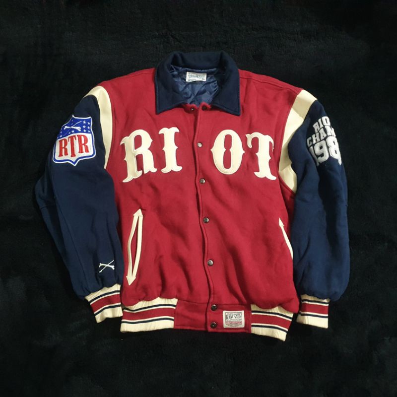 JACKET VARSITY CHAMP RAW TYPE RIOT TOMCAT 2 ORIGINAL LIMITED EDITION RAWTYPE RTR