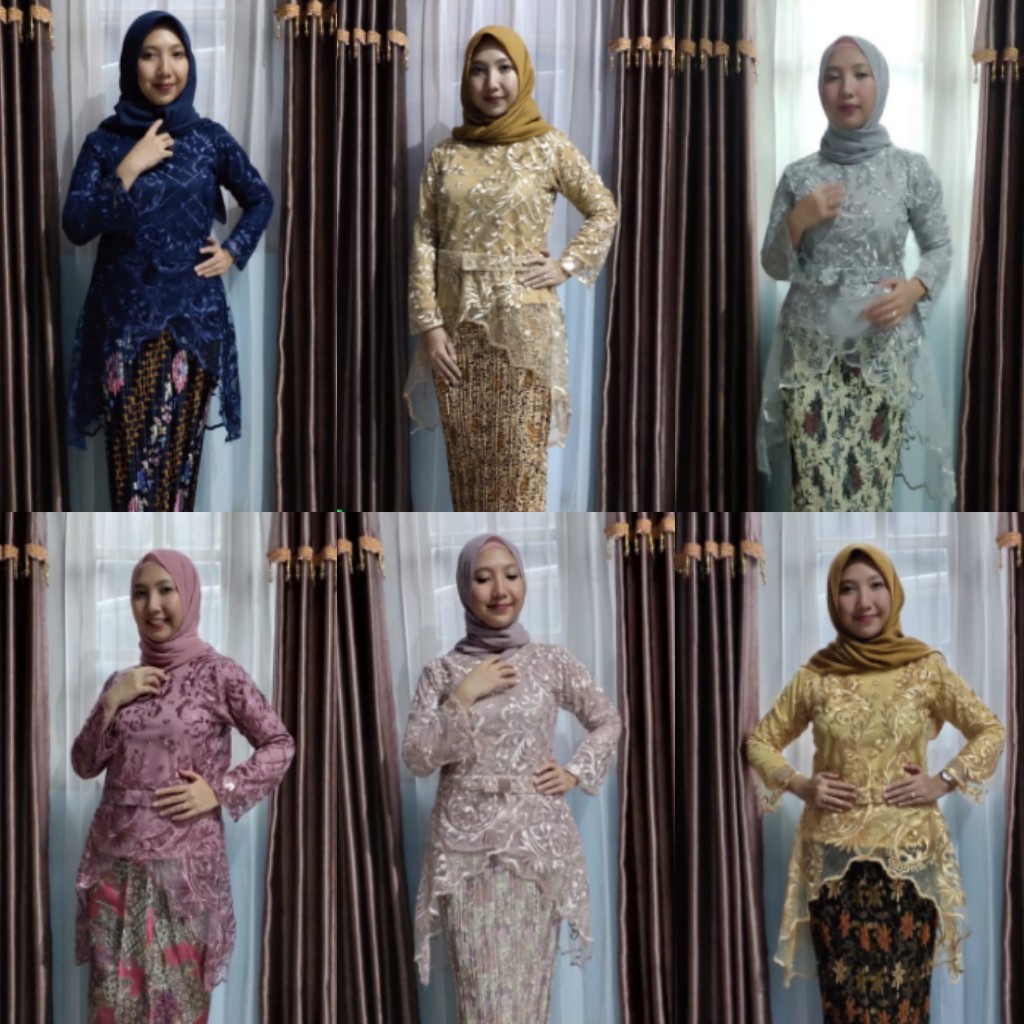 Set Kebaya Kayla Tile Aneka Pilihan Warna