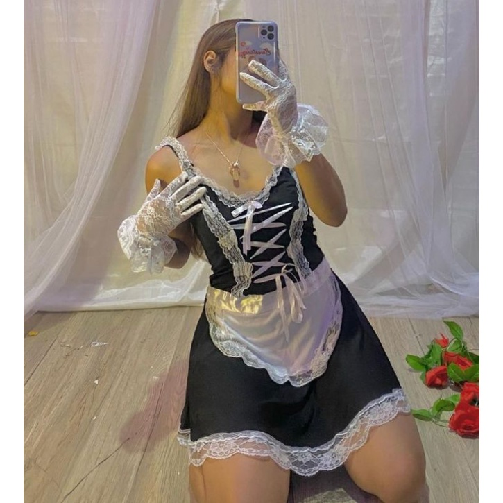 LINGERIE COSTUME MAID/KOSTUM PEMBANTU (preloved)