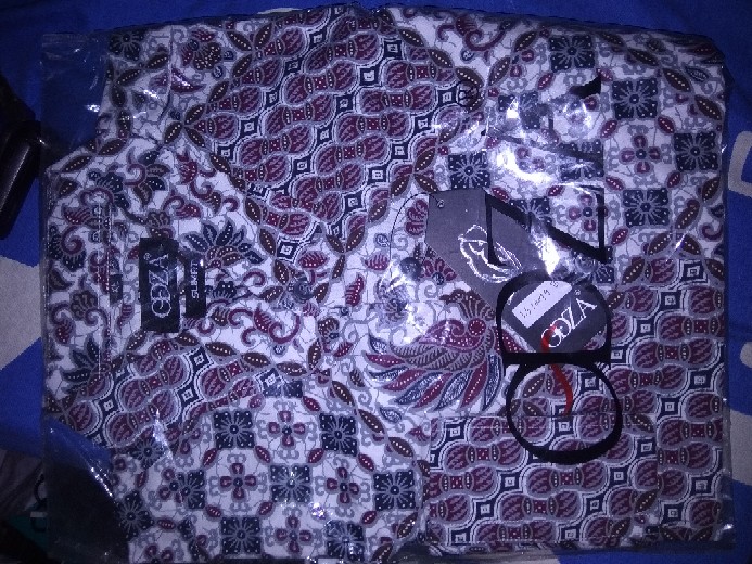 Odza Baju Batik Kemeja Batik Lengan Panjang Kerah Atasan Hem Resmi Solo Modern Dokana