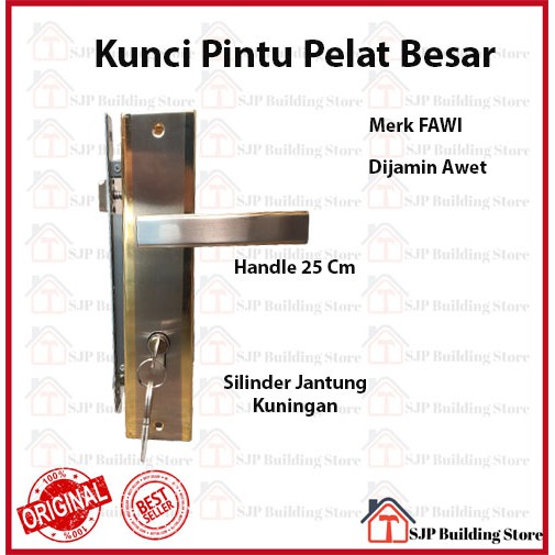 Kunci Pintu Rumah Besar Kunci Pintu Rumah Pelat Handle pintu besar kunci pintu besar komplit