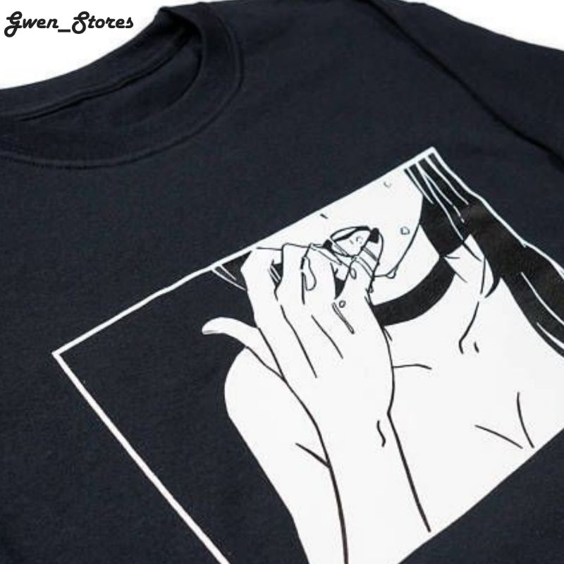 Kaos T shirt Anime Hentai Darling Baju Distro Cowok Atasan Pria Kaus Katun
