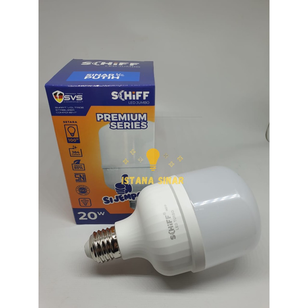 Schiff LED 20 watt / 20w Premium series Sijempol Lampu LED Bergaransi