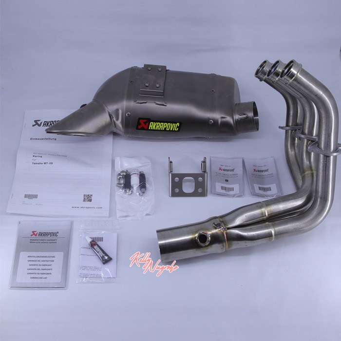 KNALPOT MT09 AKRAPOVIC TITANIUM FULLSYSTEM