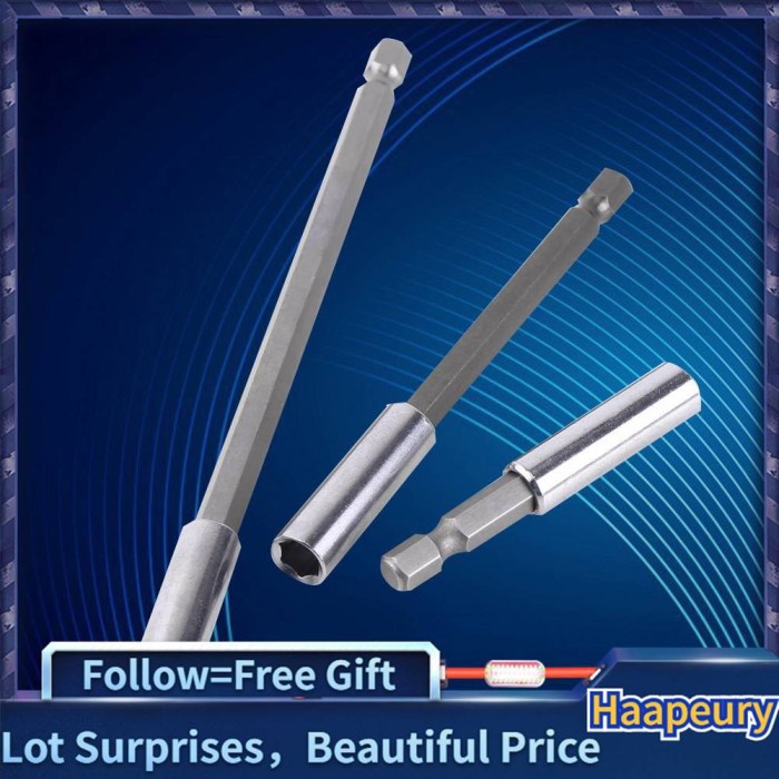 Unik Set 3Pcs Mata Bor Drill Bar Extension Bar netic Bit 1  4  Berkualitas