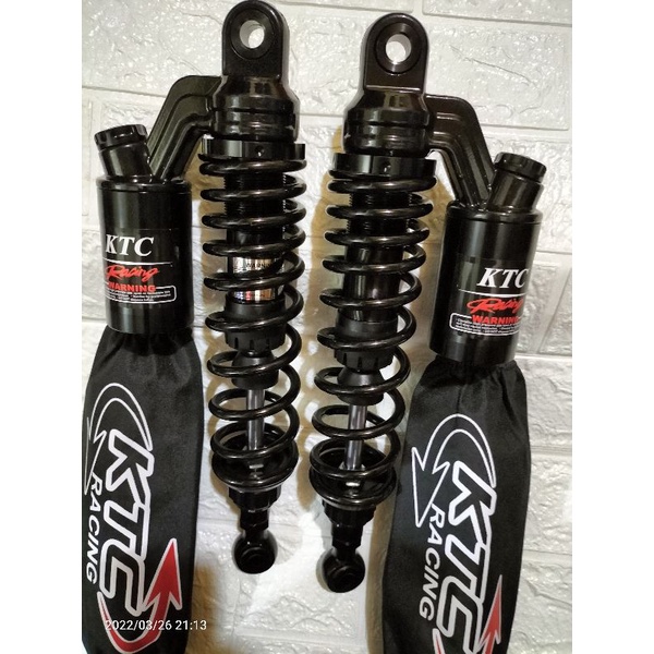 SHOCKBEAKER TABUNG KTC EXTREME 280mm 320mm 340mmn BLACK SERIES Jupiter RX king Tiger Vega Supra Nouvo aerox nmax new nmax old pcx dll/SHOCK BELAKANG BEBEK KTC EXTREME RACING copy  BLACK SERIES NEW PRODUK-7