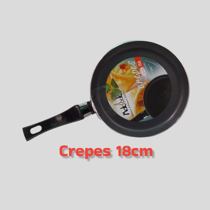 Makcook Crepes pan 18cm / Teflon Makcook 18cm/teplon makcook 18 cm / teplon anti lengket 18 cm