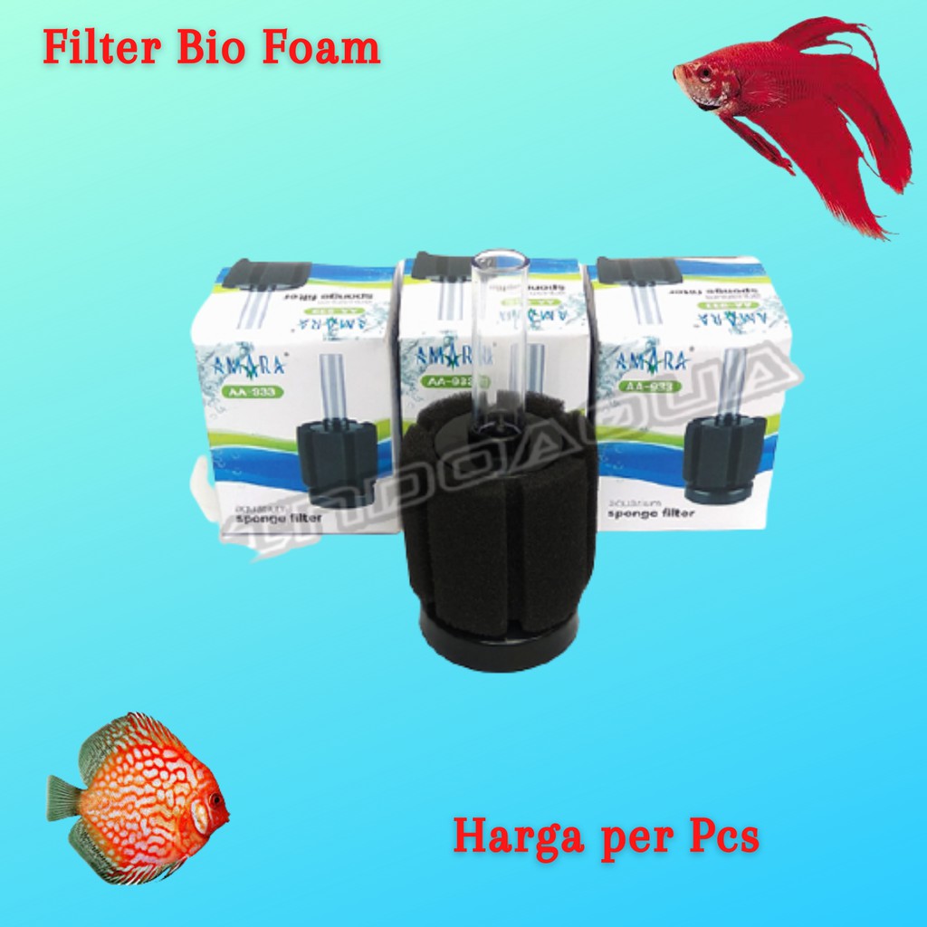 Filter Aquarium Mini Filter Biofoam Pompa Udara