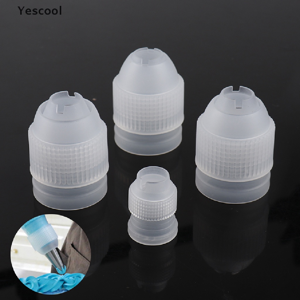 Yescool 5pcs Adapter Konektor Spuit Piping Icing Untuk Dekorasi Kue