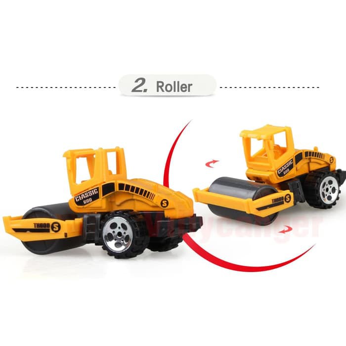 Mainan Truck Konstruksi Diecast Paket 6 Pcs Construction Truck