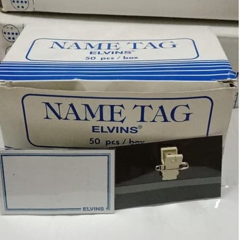 

Spesial Name Tag Elvins /Pak Tebal 0.24 (50Pc) Terlaris