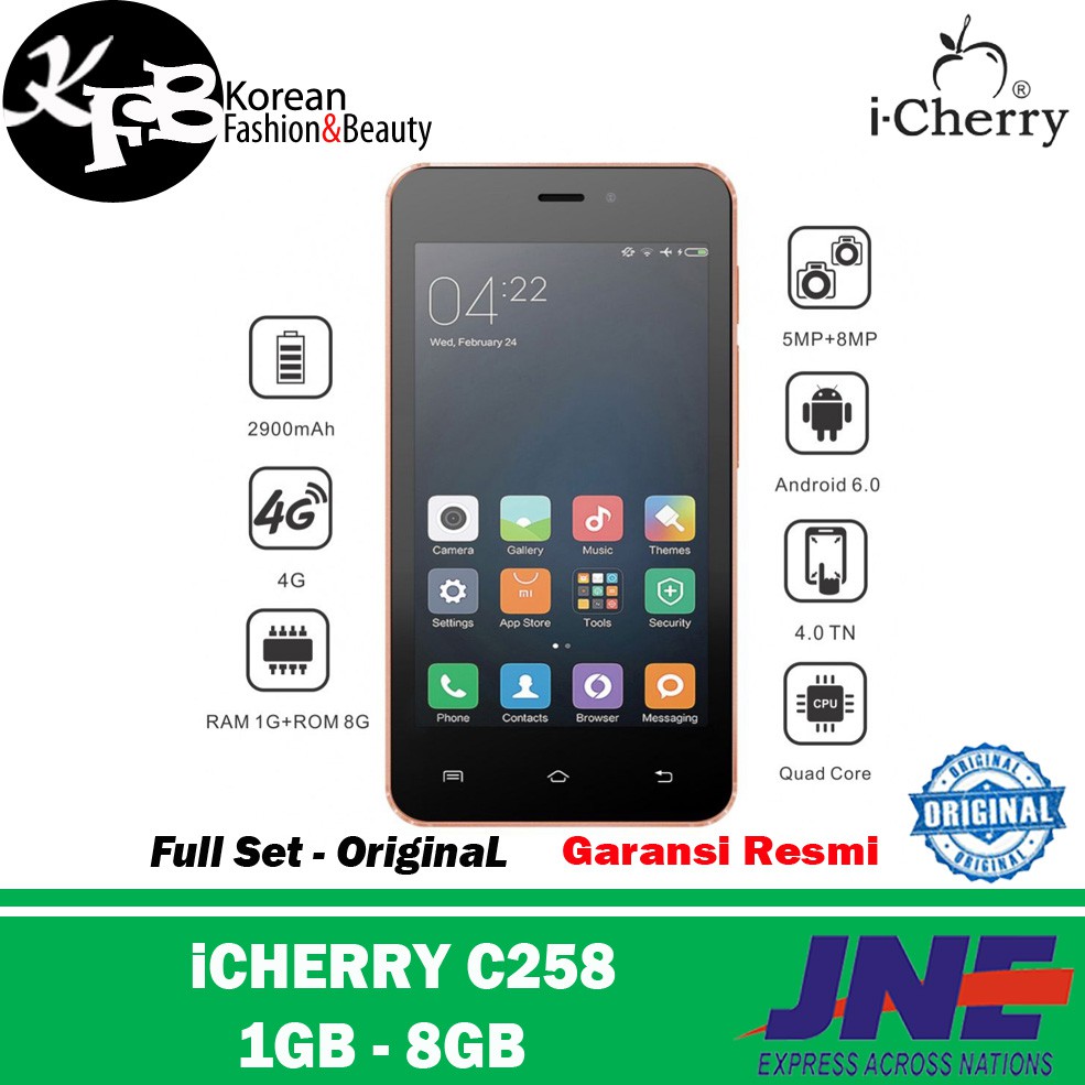 Hp android murah iCHERRY C258 4G - original - Garansi