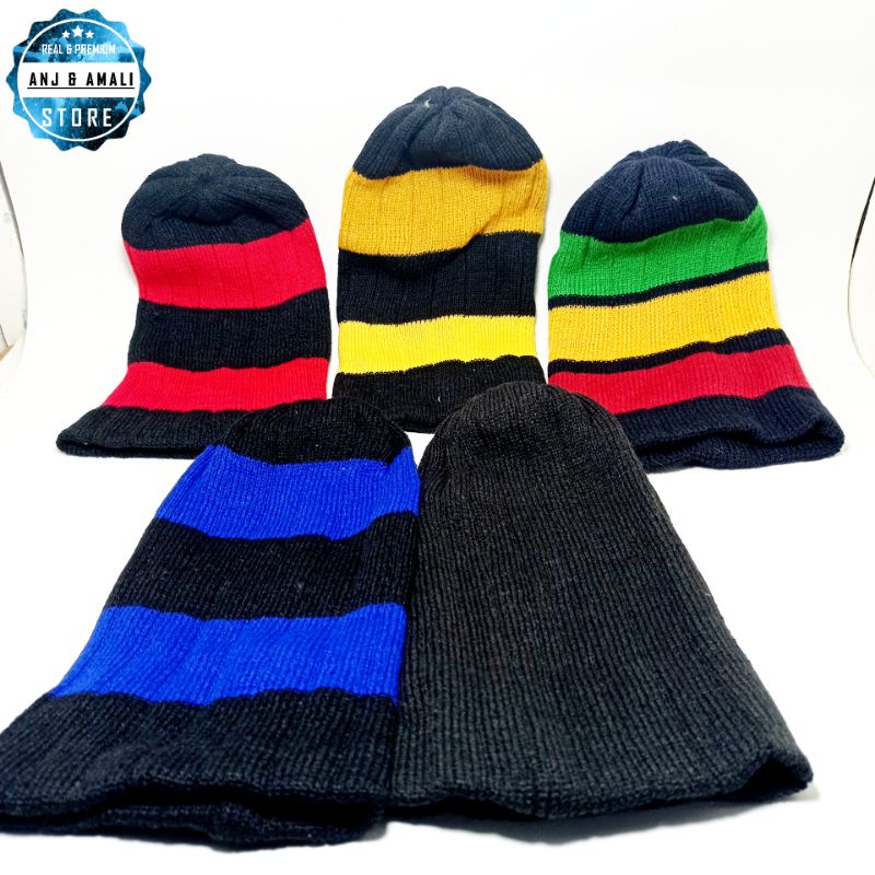 Topi kupluk pria wanita kupluk rajut tebal kupluk rajut