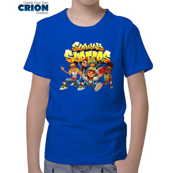 Kaos Subway Surfers Anak - Subway Surfers Characters - By Crion