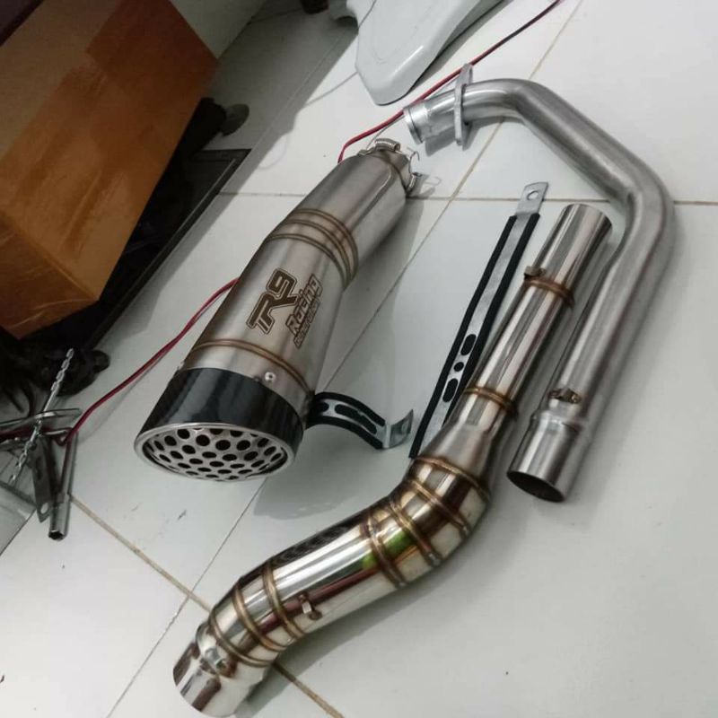 knalpot r9 h2 spesial promo Murah untuk yamaha honda suzuki kawasaki r15 r25 vixion nmax beat cbr cb
