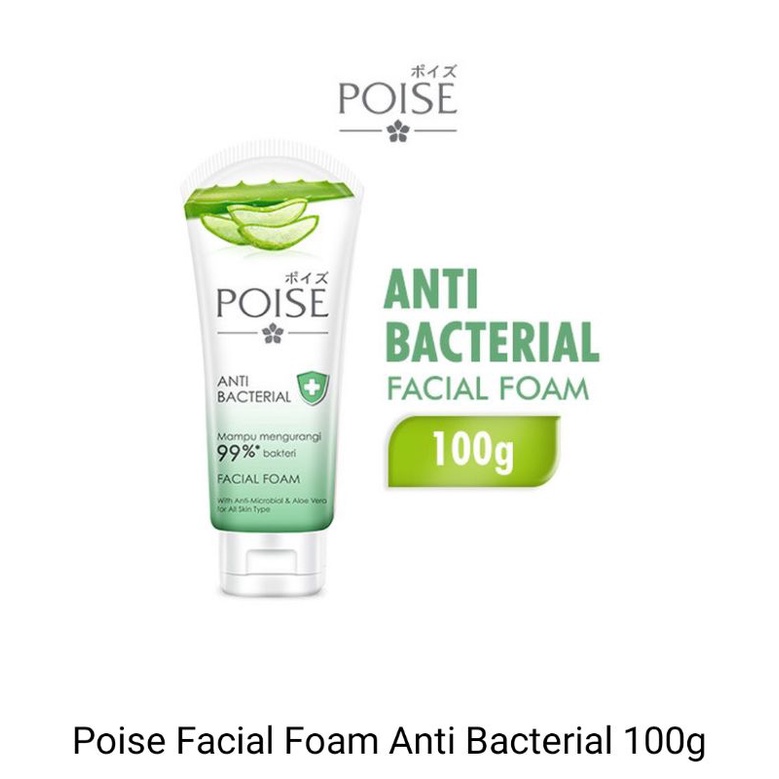 poise facial foam anti bacterial 100g