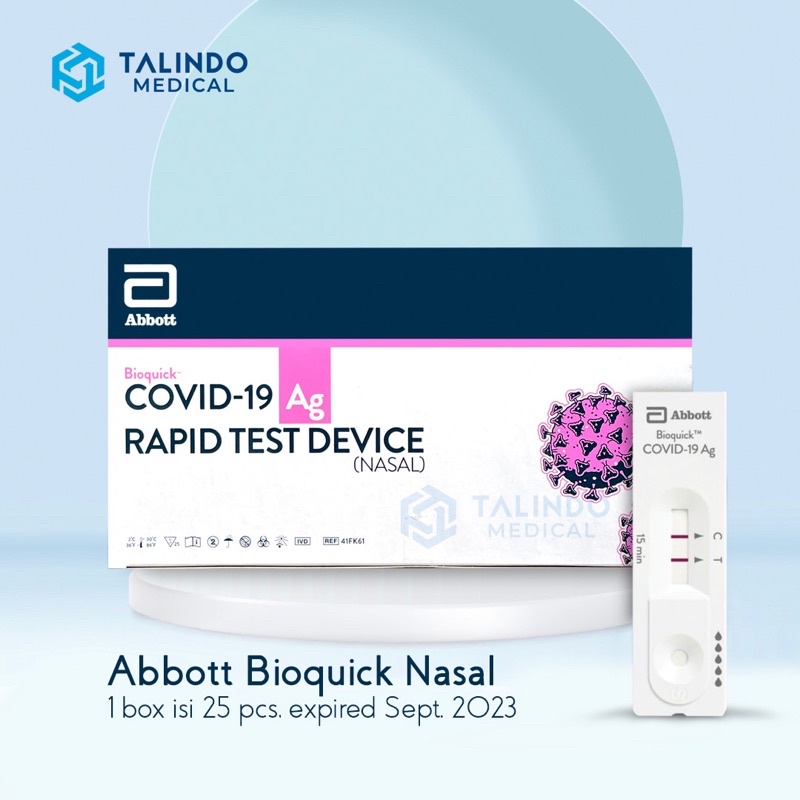 READY NEW Abbott BIOQUICK NASAL Per Box isi 25 pcs