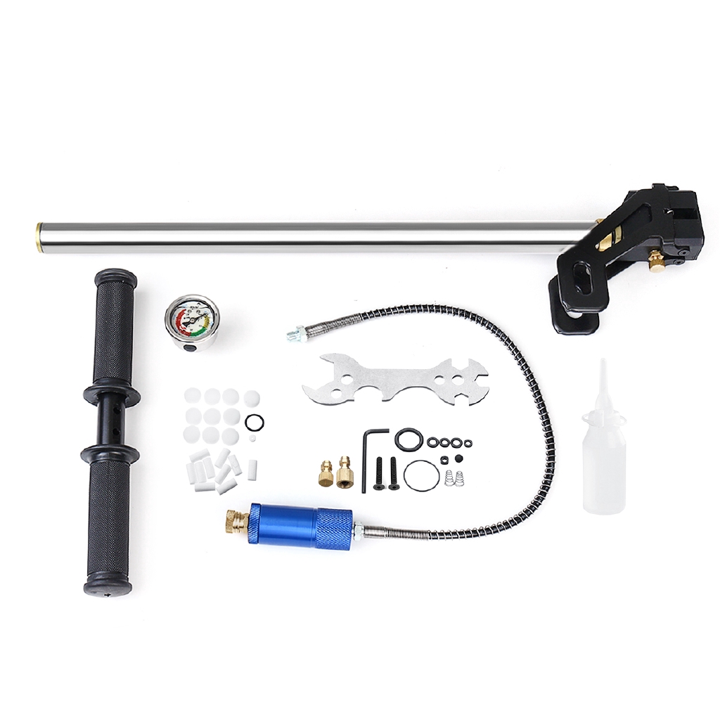 Tungsten Steel 3 Stage High Pressure Hand Pump Dapat PSI Stainless Steel PCP Air Gas Filling Pump