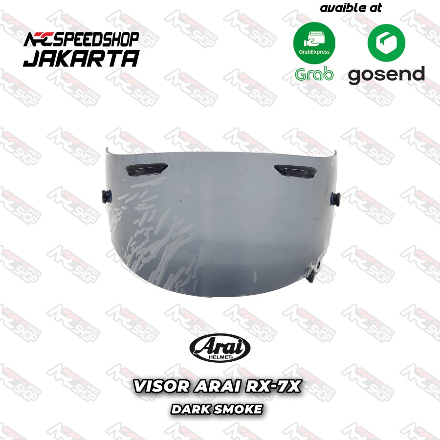 Visor Helm ARAI RX 7X Dark Smoke - Kaca Helmet Motor Dark Smoke
