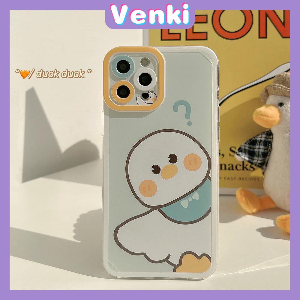 iPhone Case Silicone Soft Case Clear Case Square Edge Angel Eye Cat Eye Pupil Eye Full Coverage Camera Protection Shockproof Case Duck Cartoon Cute Style For iPhone 13 Pro Max iPhone 12 Pro Max iPhone 11 Pro Max iPhone 7 Plus iPhone XR XS MAX 12 Pro 7