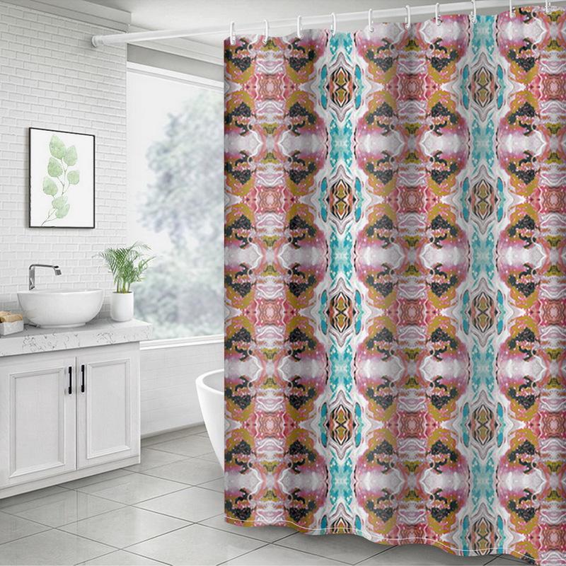 Tirai kamar  Mandi  PEVA Motif Shower Curtain High Quality 