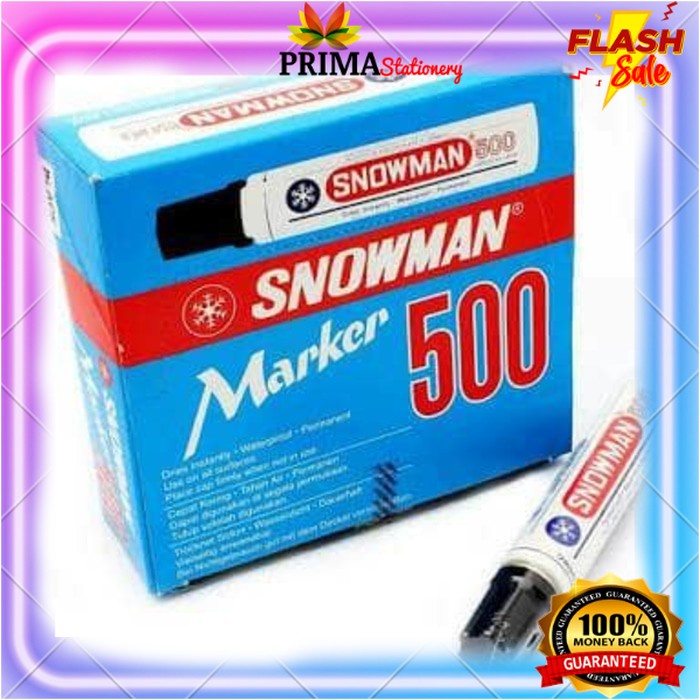 

Spidol Snowman Permanent Jumbo Marker 500