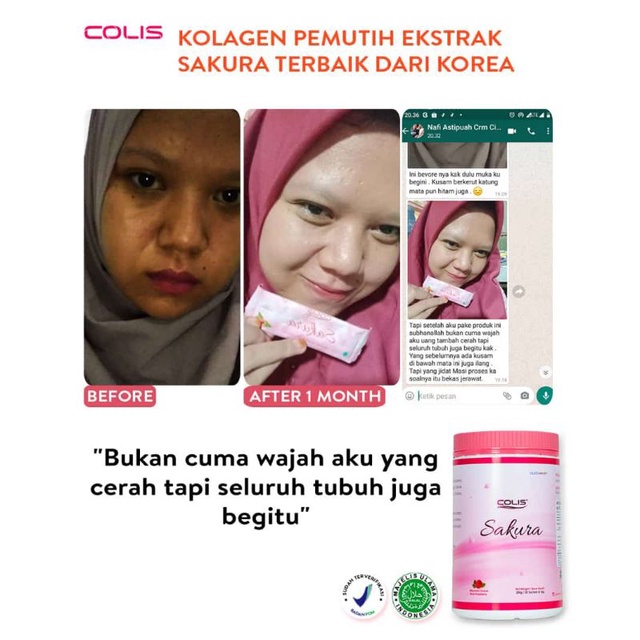 COLIS SAKURA BEAUTY COLLEGEN ORIGINAL 100%