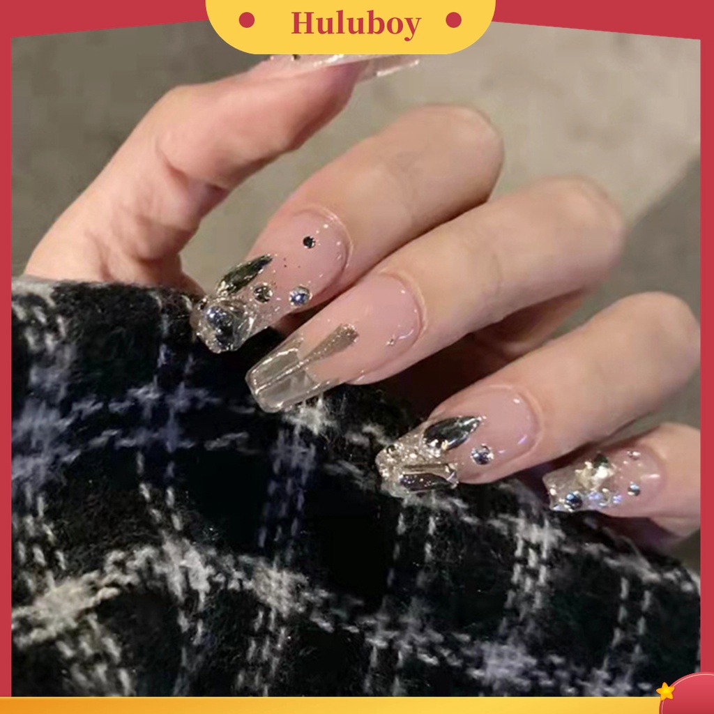 Huluboy Huluboy♡ 100 Pcs Perhiasan Berlian Imitasi Bentuk Phantom Aurora Untuk Dekorasi Kuku Wanita