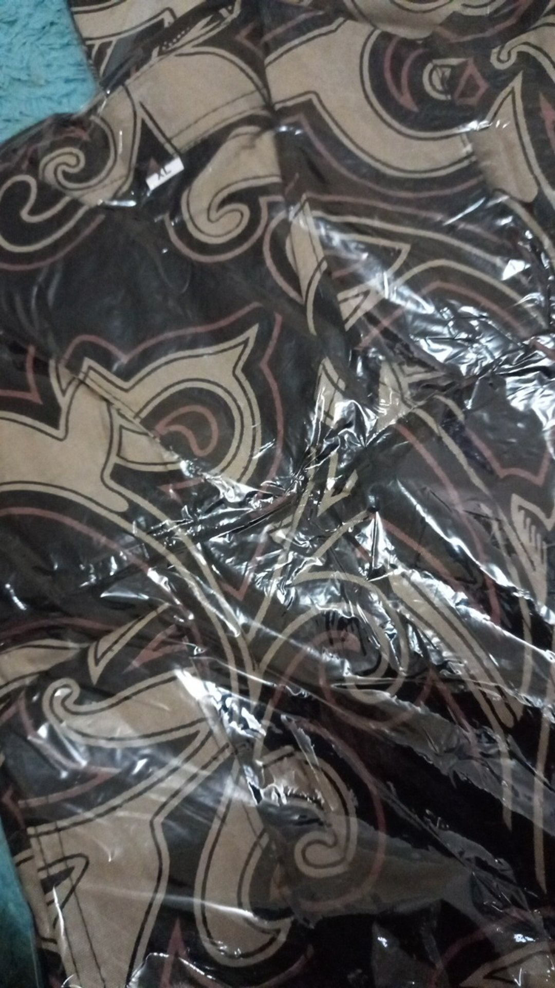 Kemeja Batik Pria Lengan Panjang Size M L Xl Xxl  Bswart Batik Hrb026 Kenongo Hem Panjang Padi