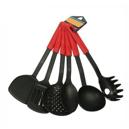 Spatula set isi 6pcs with gantungan sutil serbaguna G4406