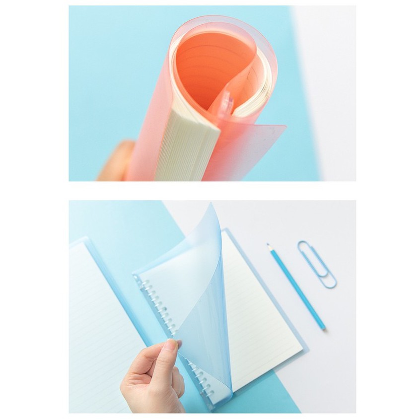 

IK6 CHIHIRO A5/B5 TRANSLUCENT SOFT LOOSE LEAF BINDER NOTEBOOK