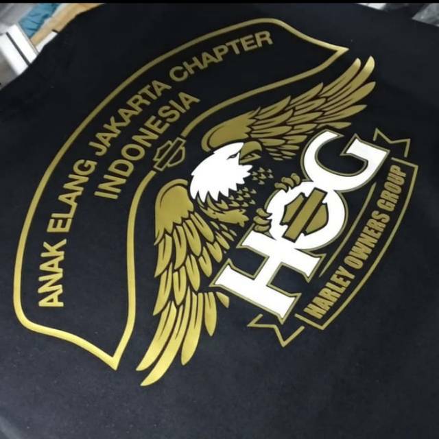 Kaos / t-shirt harley davidson anak elang jakarta chapter Indonesia HOG