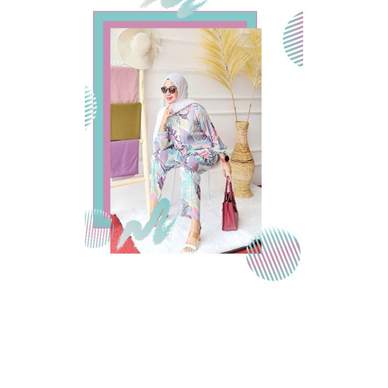 

One Set Daun Pastel