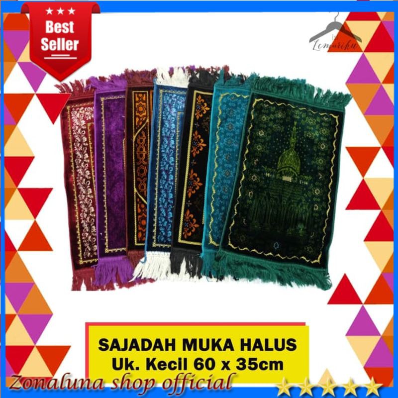 Sajadah Turki Turkey Sajadah Bulu Turkey Kecil / Sajadah Muka 60x35cm - RANDOM Sajadah Tebal/