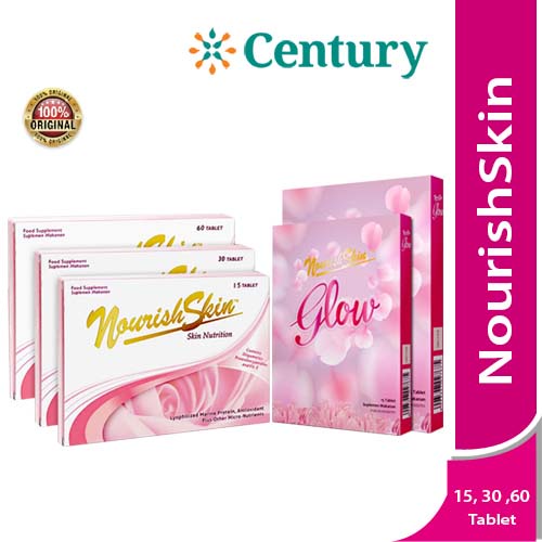 Nourish Skin Tablet, Glow All variasi/Nourish Skin/Nourish Skin Glow 15,30/Nourish Skin/Nourish Skin