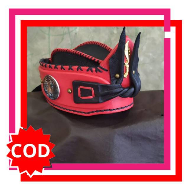 Udeng Siliwangi Kulit Asli Blangkon Sunda Kulit Iket Makuta Wangsa Cirebon